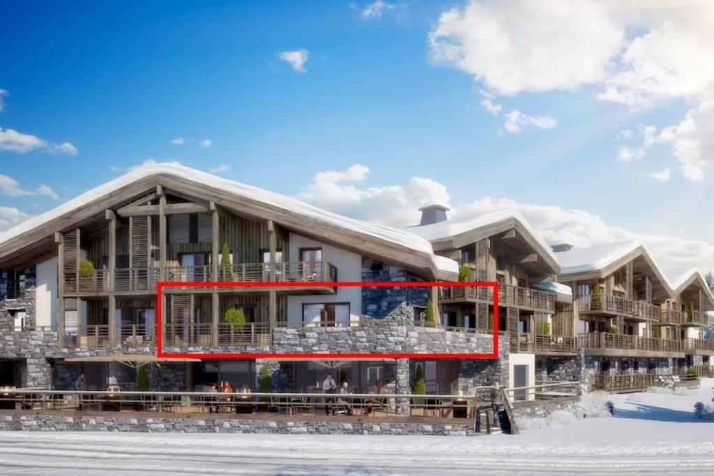 Appartement De Standing Plein Centre Station, 50M Des Pistes Les Gets Luaran gambar