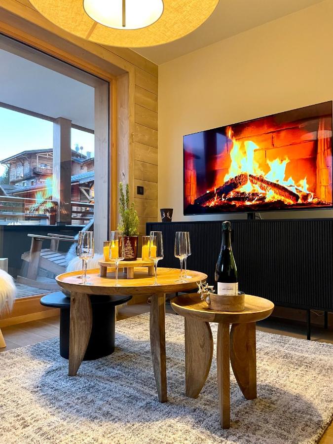 Appartement De Standing Plein Centre Station, 50M Des Pistes Les Gets Luaran gambar