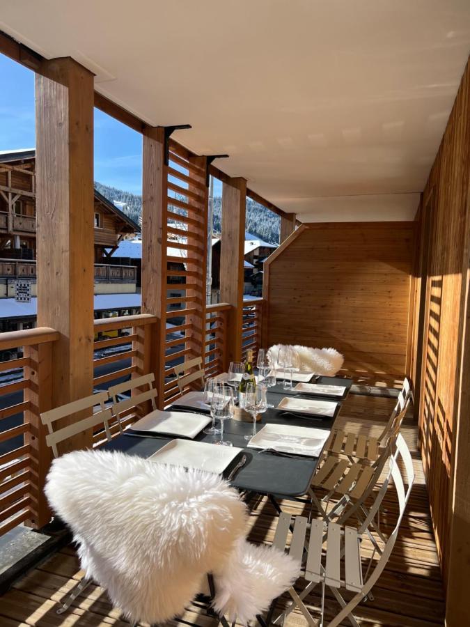 Appartement De Standing Plein Centre Station, 50M Des Pistes Les Gets Luaran gambar