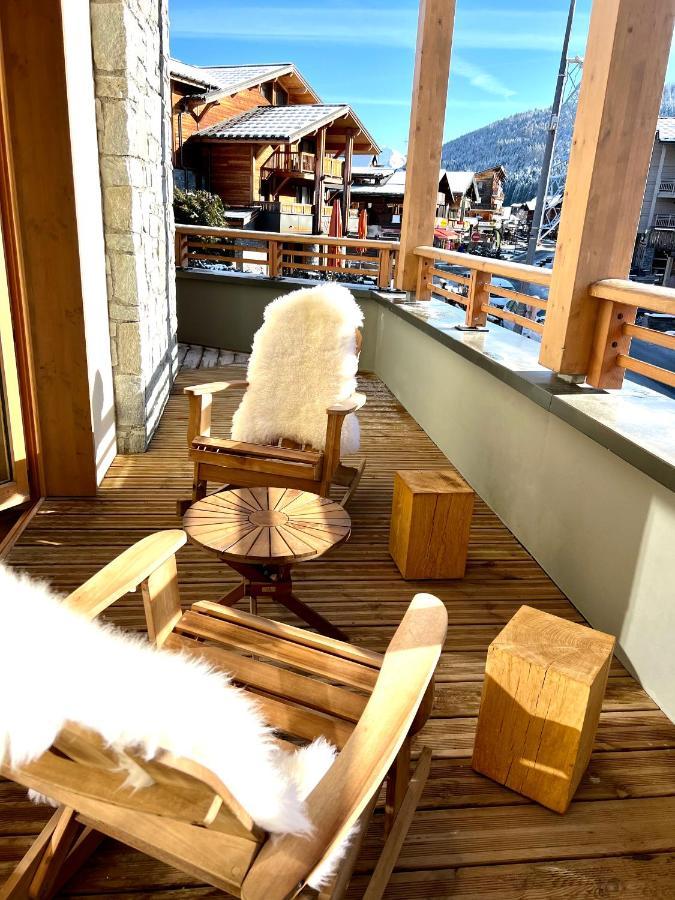 Appartement De Standing Plein Centre Station, 50M Des Pistes Les Gets Luaran gambar
